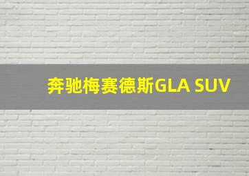 奔驰梅赛德斯GLA SUV